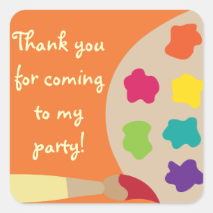 Art Palette Sticker - Orange
