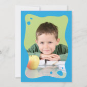 Art Party 6. Geburtstag Einladung Boy (Rückseite)