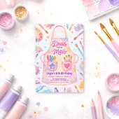 Art Party Birthday Dress for a Mess Einladung