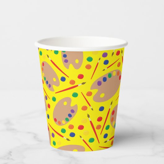 Art Party Birthday Pappbecher (Vorderseite)
