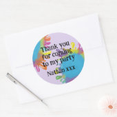 Art Party Children Gefallen Verpackungen Runder Aufkleber (Umschlag)