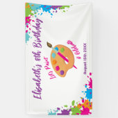 Art Party Craft Painting Girly Birthday Party Banner (Vertikal)