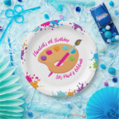 Art Party Craft Painting Girly Birthday Party Pappteller (Party)