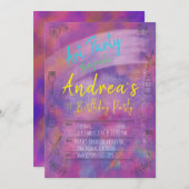 Art Party Einladung - Geburtstagsparty (Vorne/Hinten)