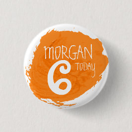 Art Party Farbe Daunenorange Schaltfläche Alter Button