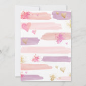 Art Party Geburtstag Einladung Girl Paint Party (Rückseite)