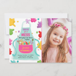 Art Party Geburtstag Einladung Malerei Kunsthandwe