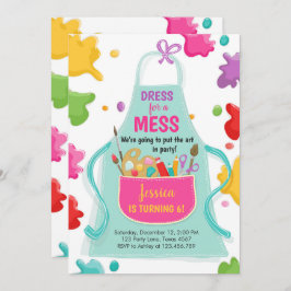 Art Party Geburtstag Einladung Malerei Kunsthandwe