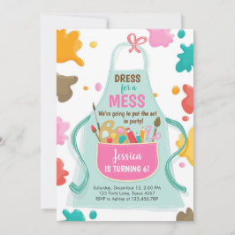 Art Party Geburtstag Einladung Malerei Kunsthandwe