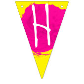 Art Party Geburtstagsammer Wimpelkette (Erste Fahne)