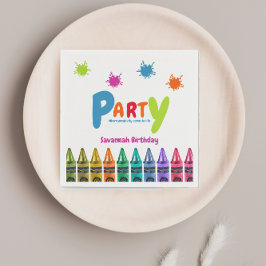 Art Party Kinder Papiertasse Serviette