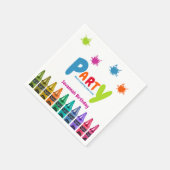 Art Party Kinder Papiertasse Serviette (Ecke)