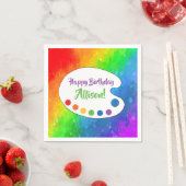 Art Party | Paint Party Custom Serviette (Beispiel)