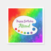 Art Party | Paint Party Custom Serviette (Vorderseite)