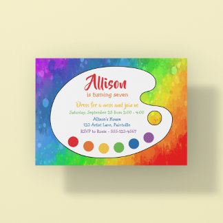 Art Party | Paint Party Einladung