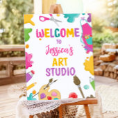 Art Party Studio Craft Paint Artist Giro del Malca Poster