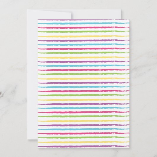 Art Partys Paint Party Geburtstag Einladung (Rückseite)