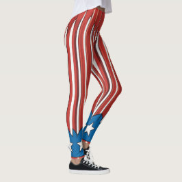 Art Patriotic Leggings für 4. Juli