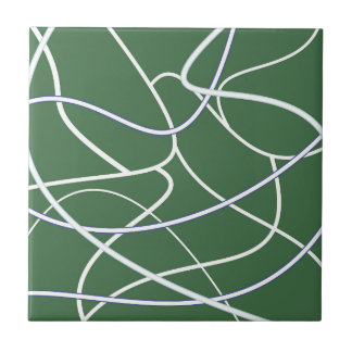 Art Pattern der grünen Linie Fliese