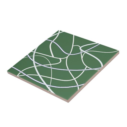 Art Pattern der grünen Linie Fliese (Seite)