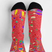 ART PATTERS HAUPTFARBE ROT SOCKEN (Oben)