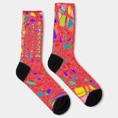 ART PATTERS HAUPTFARBE ROT SOCKEN (Rechts)