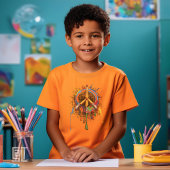 Art Peace Symbol Brush and Pencil ~ Salt ED Tri-Blend Shirt