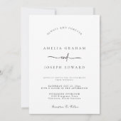 Art Photo Wedding Invite | Modern Minimalist Einladung (Rückseite)