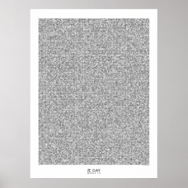 Art Pi - Graphic Pi bis zur 31.415. Dezimalstelle Poster