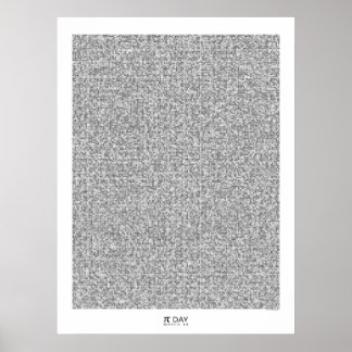 Art Pi - Graphic Pi bis zur 31.415. Dezimalstelle Poster