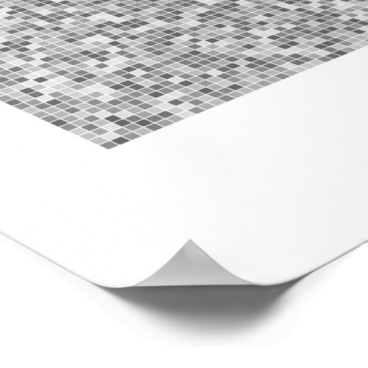 Art Pi - Graphic Pi bis zur 31.415. Dezimalstelle Poster (Ecke)