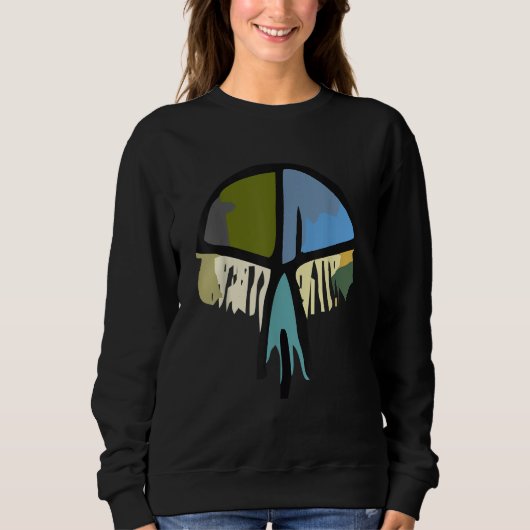 Art picture watercolor animals and fishes jellyfi sweatshirt (Vorderseite)
