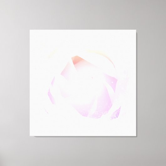 ** Art Pink Peach Rose Floral AR8 Stretchierte Lei Leinwanddruck (Vorderseite)