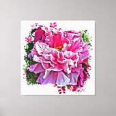 *~* Art Pink Peony Painting Artistic AR1 Leinwanddruck (Vorderseite)