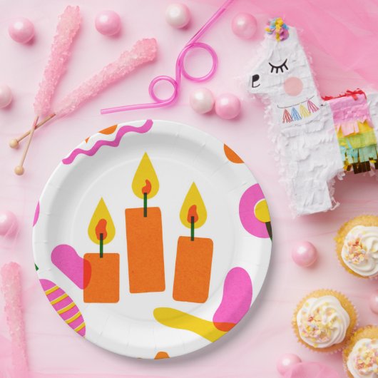 Art Polnische Folk Blume Papier Teller (Party)