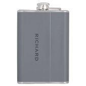 Art Portrait benutzerdefinierte Monogramm-Flasche Flachmann (Rückseite)