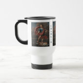 Art Portrait benutzerdefinierte Monogramm-Tasse Reisebecher (Links)