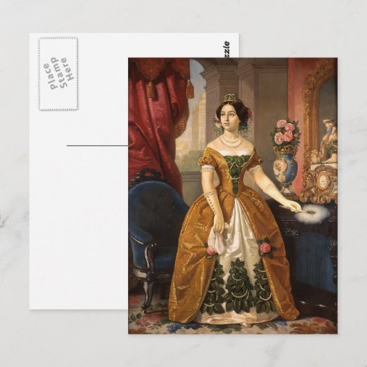 Art Portrait Postkarte (Vorne/Hinten)