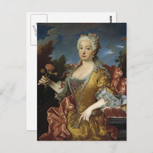 Art Portrait Postkarte (Vorne/Hinten)