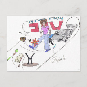 Art Postcard - "Aber du bist ein Stern!" Postkarte