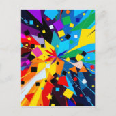 Art Postcard - Abstract Geometric Design Postkarte (Vorderseite)