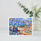 Art Postcard: Beany Hats & Pleasure Boats Falmouth Postkarte (Stehend Vorderseite)