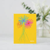 Art Postcard: Blume Bunch Postkarte (Stehend Vorderseite)