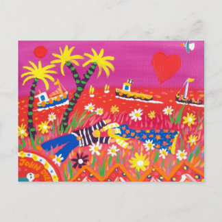 Art Postcard: Cornish Sweethearts. Valentine Feiertagspostkarte