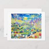 Art Postcard: Das Maze im Glendurgangarten Postkarte (Vorne/Hinten)