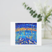 Art Postcard: Pelican Roost, Banrock Station Postkarte (Stehend Vorderseite)