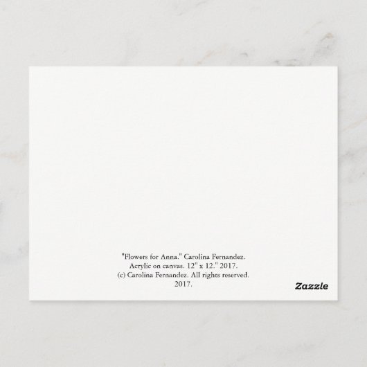 Art PostCard Postkarte (Rückseite)