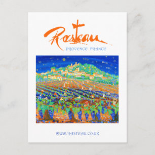 Art Postcard: Rasteau, eine Nacht der Sterne Postkarte