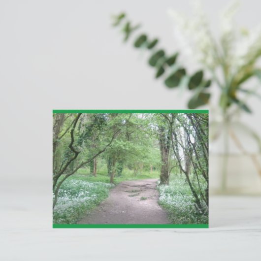 Art Postcard Waldweg 1 Postkarte (Stehend Vorderseite)