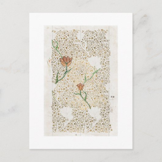 ART POSTCARD : WILLIAM MORRIS : GARDEN TULIP POSTKARTE (Vorderseite)
